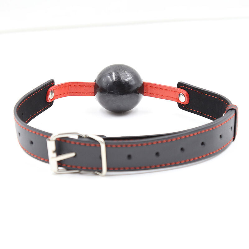 Ohmama Fetish - TPE Ball Gag (Diameter: 4cm, Adjustable Strap, PVC Materials, Bodysafe, Phthalates Free)