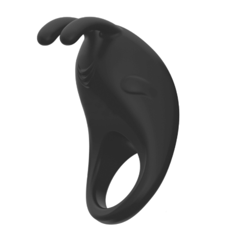 Moressa Brad Premium - Black Silicone Rechargeable Vibrator Ring