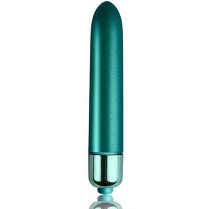 Rocks-Off Bullet Vibrator Touch Velvet Bullet Peacock Petals, Precision Stimulation, 10 Functions, 100% Waterproof