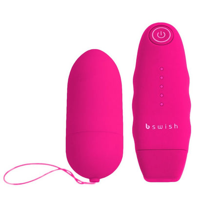 Bnaughty Unleashed Magenta Classic - Wireless Remote Control Vibrator, 5 Functions, Waterproof