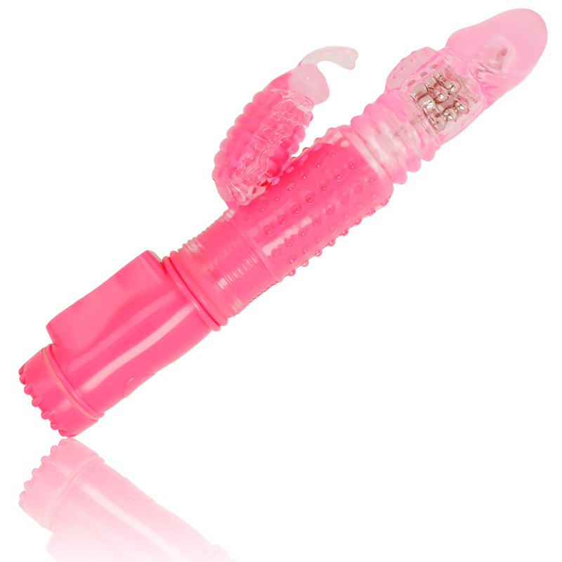 Ohmama Vibrators - Multifunctional Rotating Rabbit Vibrator and Clitoris Stimulation, Rechargeable, Hypoallergenic Silicone