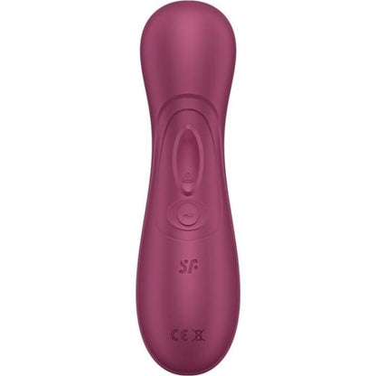 Satisfyer Air Pulse - Pro 2 Generation 3 Vibrating Clitoris Stimulator, Soft Silicone, Water Resistant, Wine Red