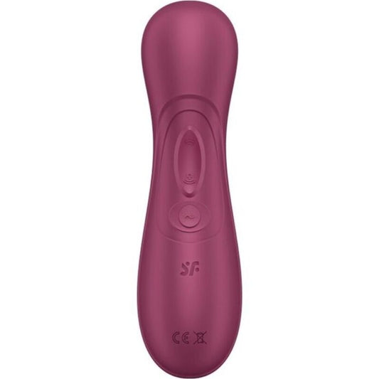 Satisfyer Air Pulse - Pro 2 Generation 3 Vibrating Clitoris Stimulator, Soft Silicone, Water Resistant, Wine Red