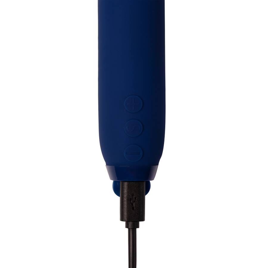 Je Joue - Vita Bullet Cobalt Blue, Compact Vibrator with 5 Speeds and 7 Models, Water Resistant, USB Rechargeable, Dimensions: 123mm x 26mm x 29.5mm