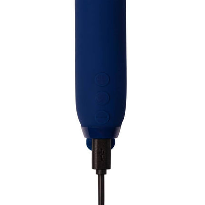 Je Joue - Vita Bullet Cobalt Blue, Compact Vibrator with 5 Speeds and 7 Models, Water Resistant, USB Rechargeable, Dimensions: 123mm x 26mm x 29.5mm