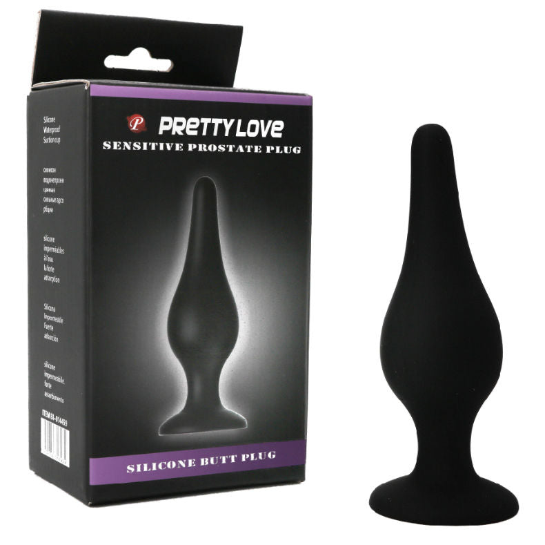 Pretty Love Bottom - Ergonomic Silicone Butt Plug, 14 cm, Water Resistant, With Suction Cup