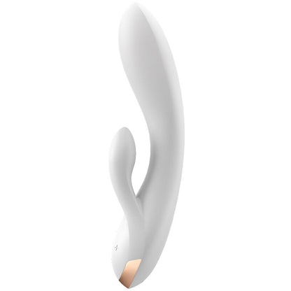 Satisfyer Connect- Vibrator Dublu Flex App Alb