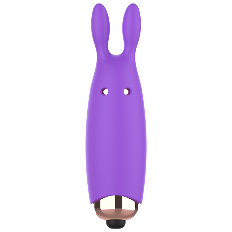 Womanvibe - Bugsy Silicone Rabbit Stimulator, 2.4 x 7.3 cm, 1 Speed, Silent, Flexible, LR44 Batteries Included