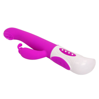 Pretty Love Smart - Hugh Massager with Rabbit Clit Stimulator, G-Spot Rotation, 12 Vibration Modes, 4 Rotation Modes, 2 Motors, Purple