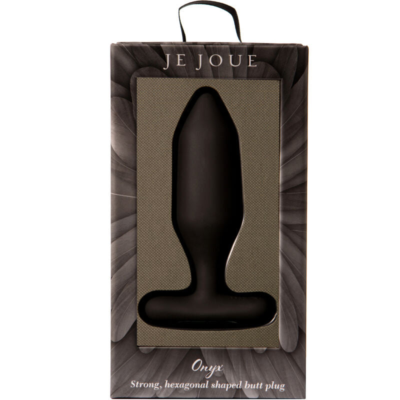 Je Joue - Onyx Anal Plug Vibrator Black, Weighted Fulfillment Experience, Dimensions: 117mm x 62.5mm x 30.5mm, Weight: 84.1g