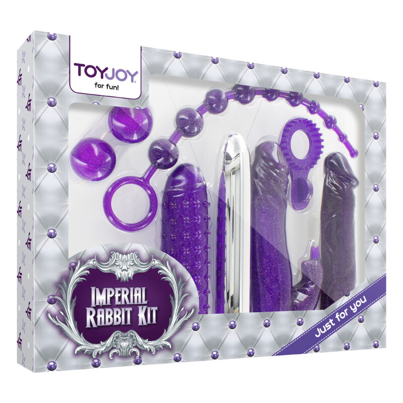 Toyjoy Kit Imperial Rabbit - Purple Set of 7 Sex Toys for Intense Pleasure