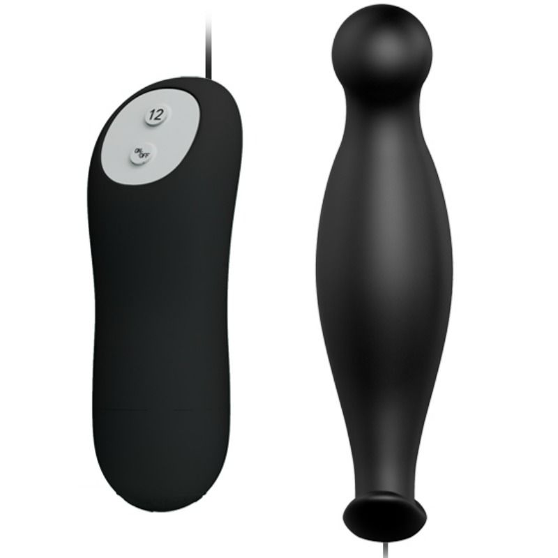 Pretty Love Bottom- Dop Anal Din Silicon Stimulare Suplimentară 12 Viteze Control De La Distanță