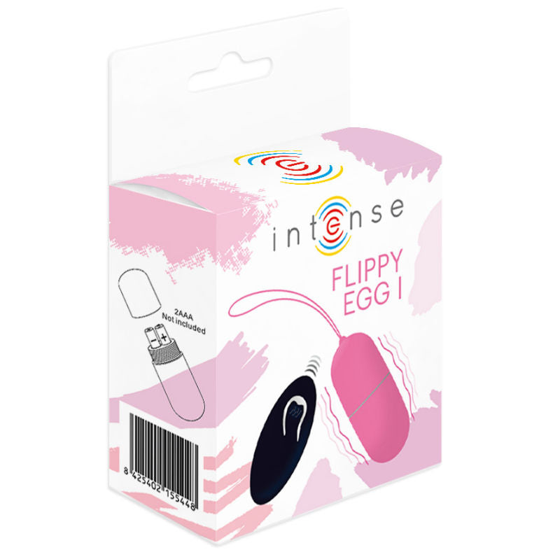 Intense Flippy I Egg Vibrator with Remote Control Pink - Extended Size and Pleasure, by Intense Couples Toys