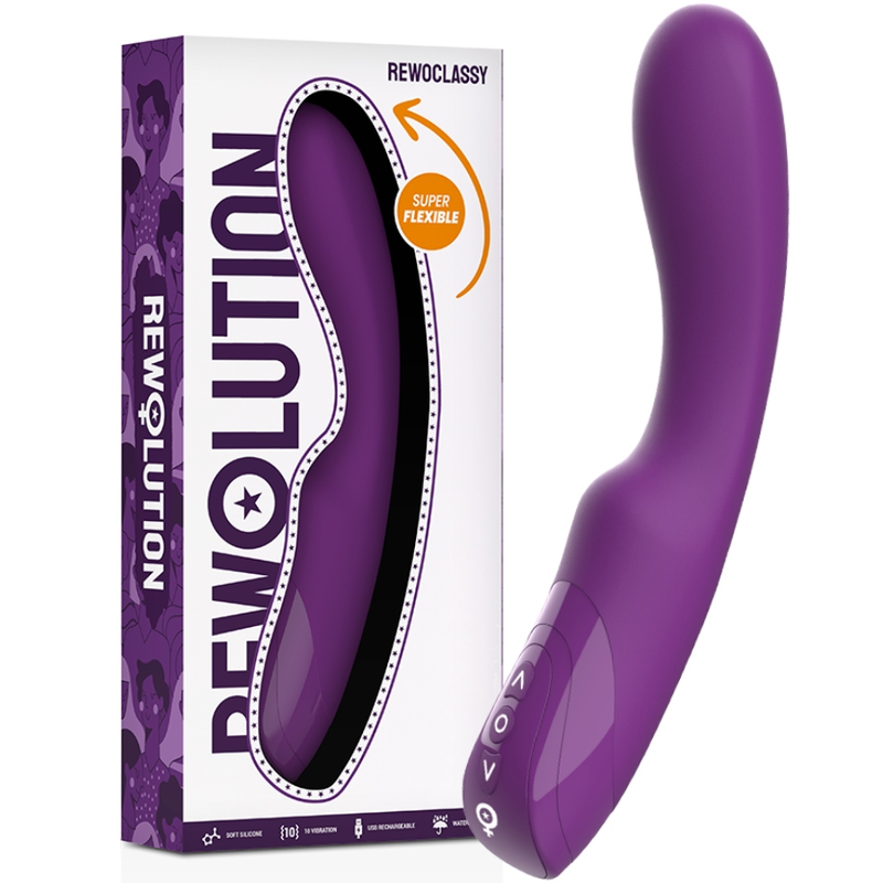 Rewolution - REWOCLASSY Flexible Vibrator - Dimensions: 21.0 x 6.0 x 3.6 cm