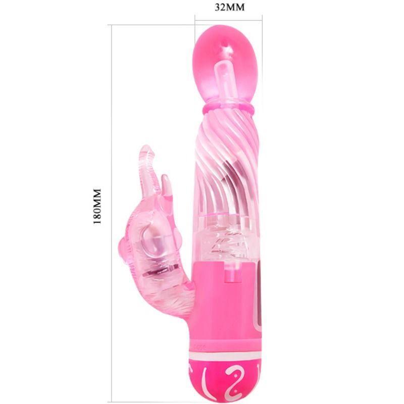 Baile Vibrators - Purple Multi-Speed ​​Vibrator and Clitoris Stimulator, Material: TPR, Batteries: 2AA, Recommended with Lubricant