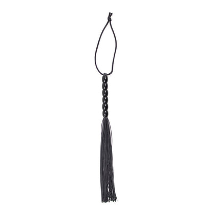 Ohmama Fetish - Flogger With Ribbed Silicone Handle, 22 cm, BDSM