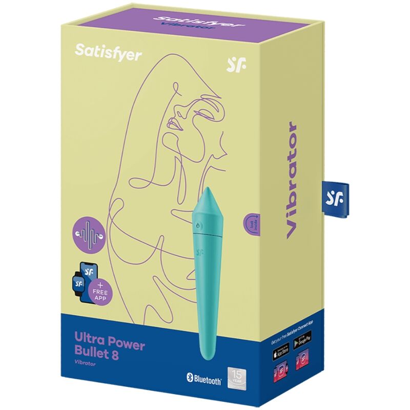 Satisfyer Connect- Ultra Power Bullet 8 Turquoise