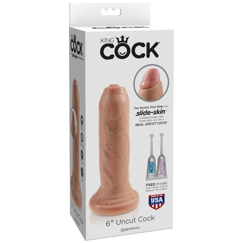 King Cock- Dildo Realist Flesh Netezită 17 Cm