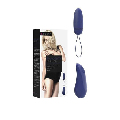 B Swish - Bnaughty Deluxe Unleashed Midnight Blue, Wireless Bullet, 6 Functions, Water Resistant