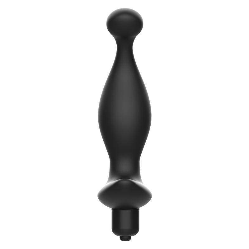 Addicted Toys Black Vibrating Anal Massager Toys Model 1 - Prostate Stimulation Waterproof Soft Silicone