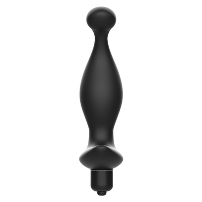 Addicted Toys Black Vibrating Anal Massager Toys Model 1 - Prostate Stimulation Waterproof Soft Silicone