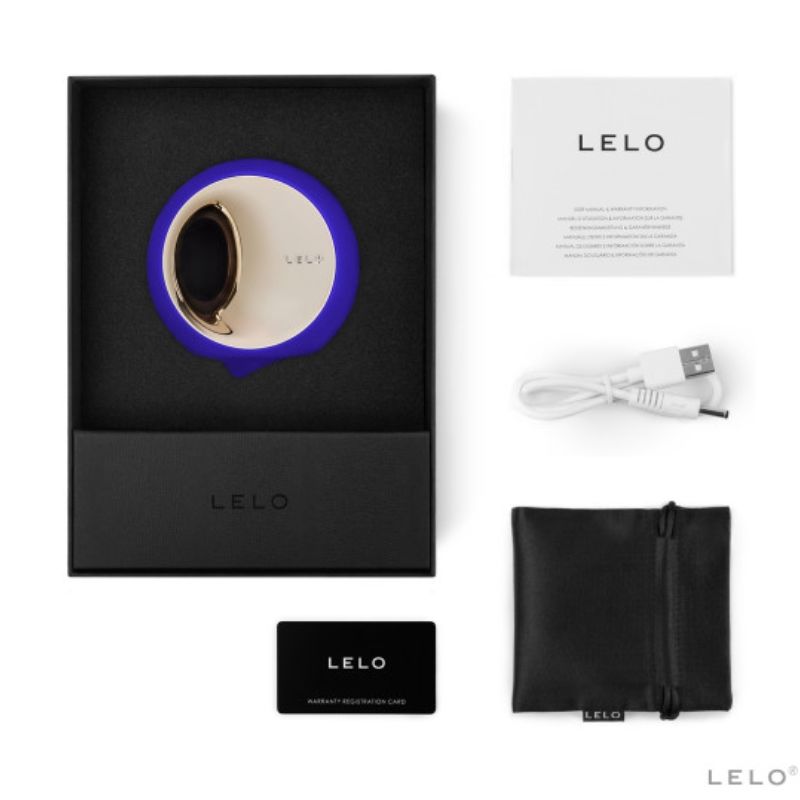 Lelo - Ora 3 Midnight Blue Oral Sex Simulator with PreMotion Technology for Authentic Oral Stimulation and 12 Vibration Modes /Es/En/Fr/De/It/Pt/Nl/Pl/Ro/