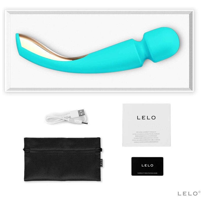 Lelo - Smart Wand 2 Medium Massager Ocean Blue, Waterproof, With 10 Massage Patterns