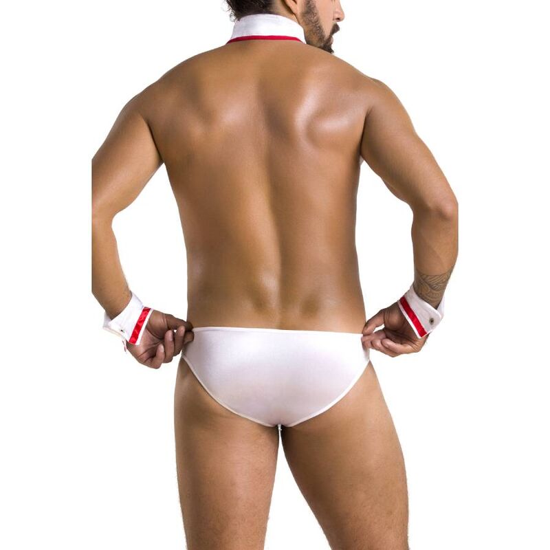 Passion Men - 037 Brief Gregory White S/M, White Polyester, Polyamide and Elastane Underwear, Made in EU, Oeko-Tex Certified