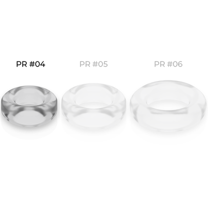 Powering - Super Flexible and Resistant Penis Ring 3.8 cm Pr04 Clear - Improves Sexual Pleasure