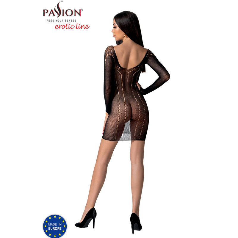 Passion Woman Bodystockings - Bs101 Black Sensual Bodystocking, One Size