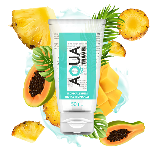 Aqua Travel-  Lubrifiant Pe Bază De Apă Cu Aromă De Fructe Tropicale 50 Ml