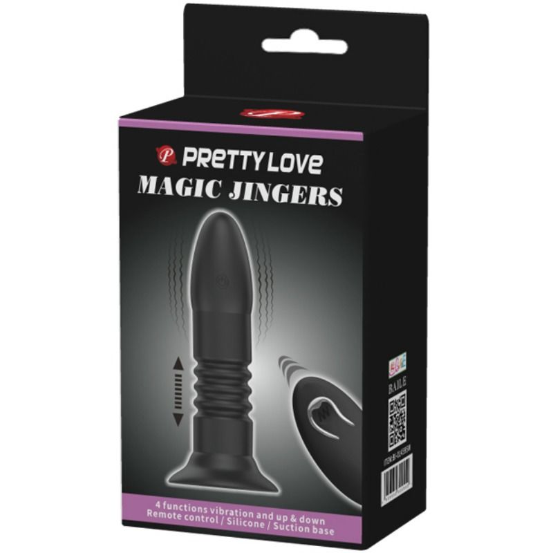 Pretty Love Bottom - Magic Jinger Butt Plug with Vibration and Remote Control Functions