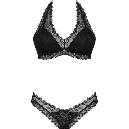 Obsessive Sets - Two Piece XL/XXL Medallion Set, Black Lace Seductive Underwear