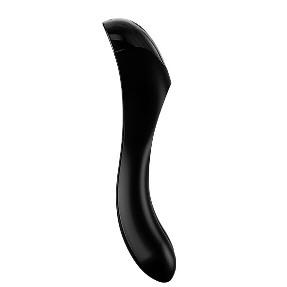 Satisfier Candy Stick Black Finger Vibrator, Small Size Finger Vibrator with Powerful Motor and Body-Friendly Design