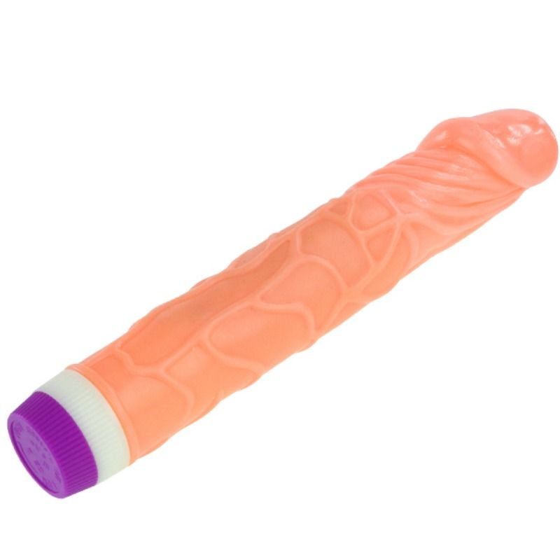 Bathing Waves of Pleasure Realistic Vibrators 22.5 cm, Flesh Color, Simple and Economical Vibrator, Operates on AAA Battery (not included)