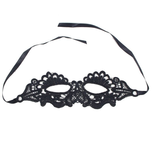 Queen Lingerie - Black Lace Eye Mask For Sensuality, One Size