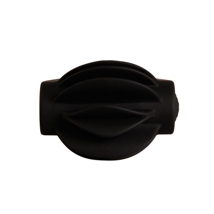 Pretty Love Male Chester Black Medical Grade Silicone Vibrator Ring with Bullet Vibrator