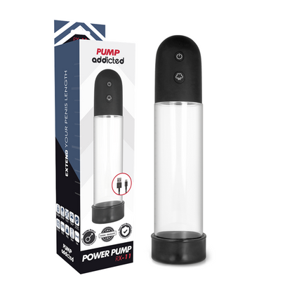 Pump Addicted RX11 Automatic Addictive Pump, Insertable Length 20.5 cm, Water Resistant, Phthalate Free