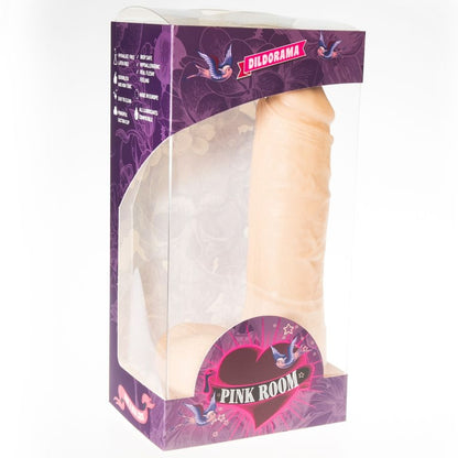 Pink Room Anton - Realistic Flesh Dildo 21.5 cm, Pink Room, Hypoallergenic PVC, With Strong Suction Cup