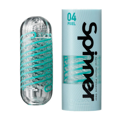 Tenga - Pixel Spinner Masturbator, Spiral Stimulation, Model 04 Pixel