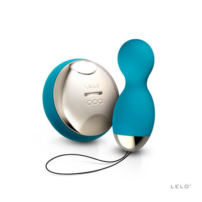 Lelo Hula Beads Ocean Blue - Pleasure Beads with Rotation and Vibration, Dimensions 98 x 38 x 37 mm, Rechargeable, Wireless Remote Control