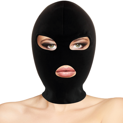 Darkness Bondage - BDSM Bondage Mask with Open Mouth and Eyes, Made of Premium Quality SPANDEX