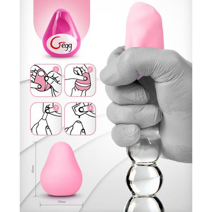 G-Vibe - Textured and Reusable Egg, G-Egg, Pink, Compact and Innovative Masturbator