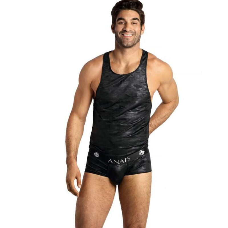 Anais Men Accesories - Electro Top L, Soft Microfiber, Sleeveless, Classic Style, 85% Polyamide, 15% Elastane