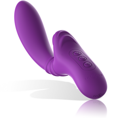 Intense Fun - Flexible Vibrator With Purple Tongue, 10 Year Warranty, 20 Vibration Programs, Soft Silicone, IPX6 Water Resistant