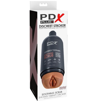 Pdx Plus+ - Stroker Discreet Design Shampoo Bottle With Discreet Design Flame Shampoo For Soothing Exfoliation Caramel 20.7 x 8.5 cm