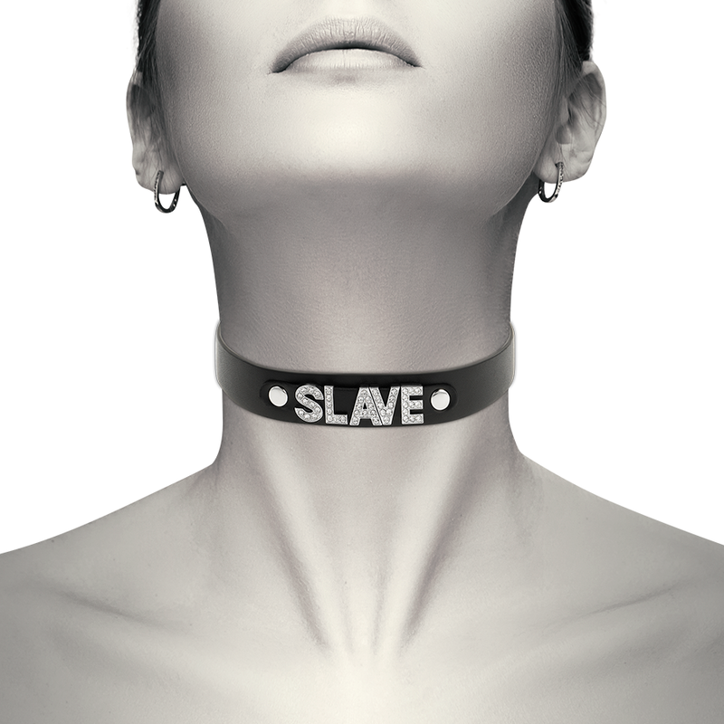 Coquette Accessories - Vegan Leather Slave Choker (One Size)