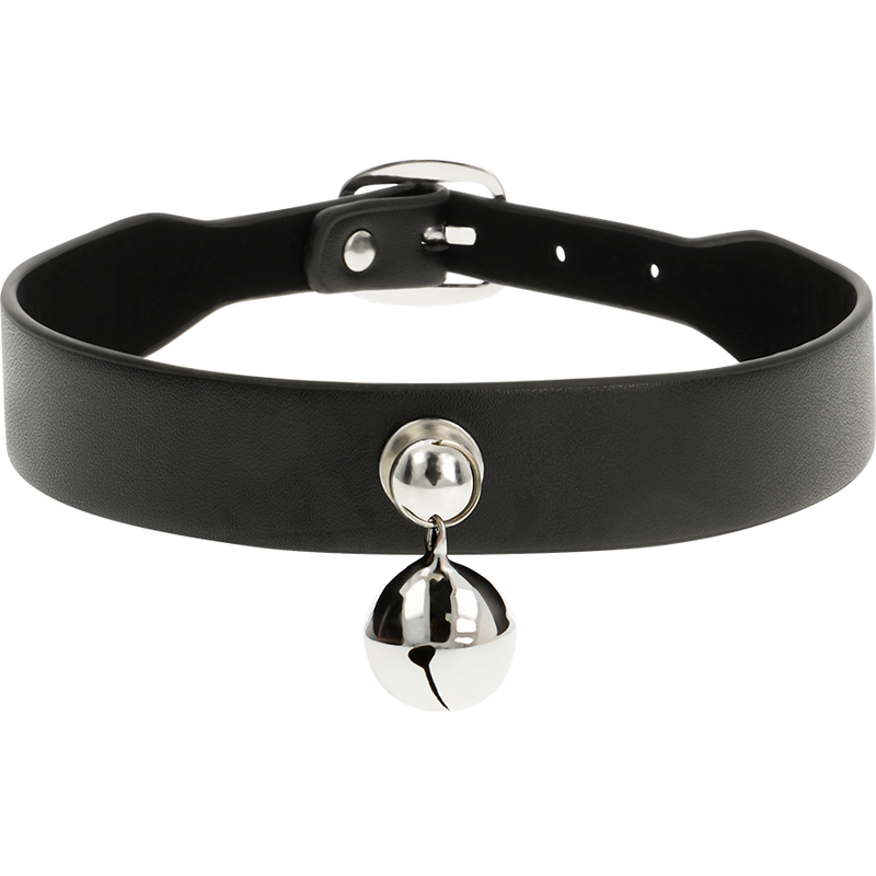 Coquette Accessories - Vegetarian Leather Necklace Choker Accessory, Adjustable, Dimensions: Length 43 cm x Height 2 cm