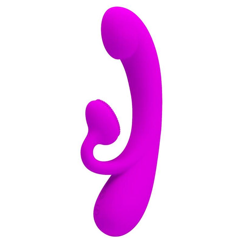 Pretty Love Flirtation - Sincere Silicone Vibrator and Stimulator with 10 Vibration Functions, Purple