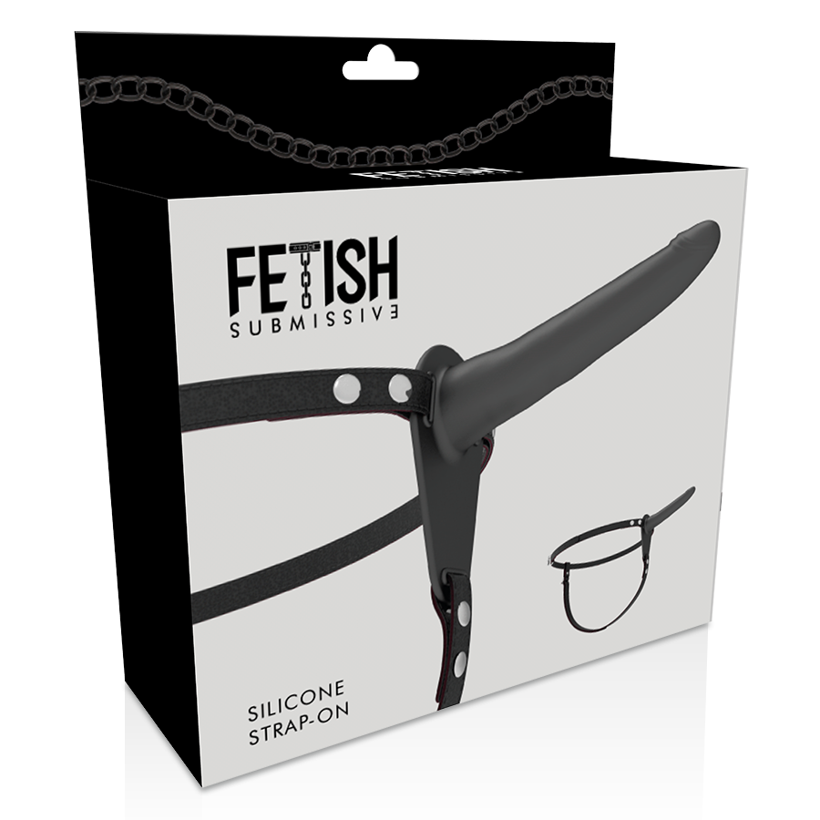 Fetish Submissive Harnașament- Silicon Negru 15 Cm